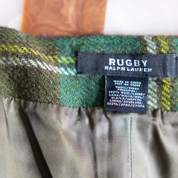 Rugby Ralph Lauren Tartan Wool Strapless Dress – Bias Cut – Size 8 - Picture 10 of 10